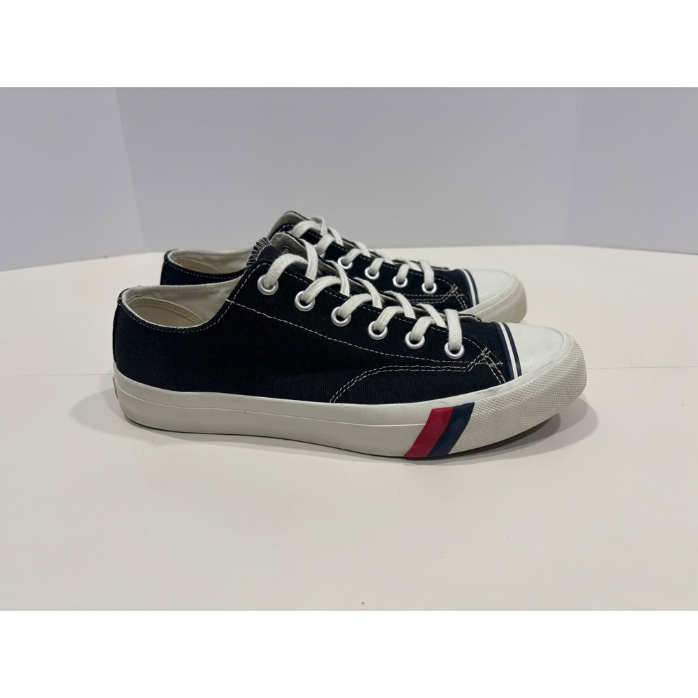 Pro-Keds Royal Lo Mens Black Canvas Low Top Sneakers PK54468 Size 11